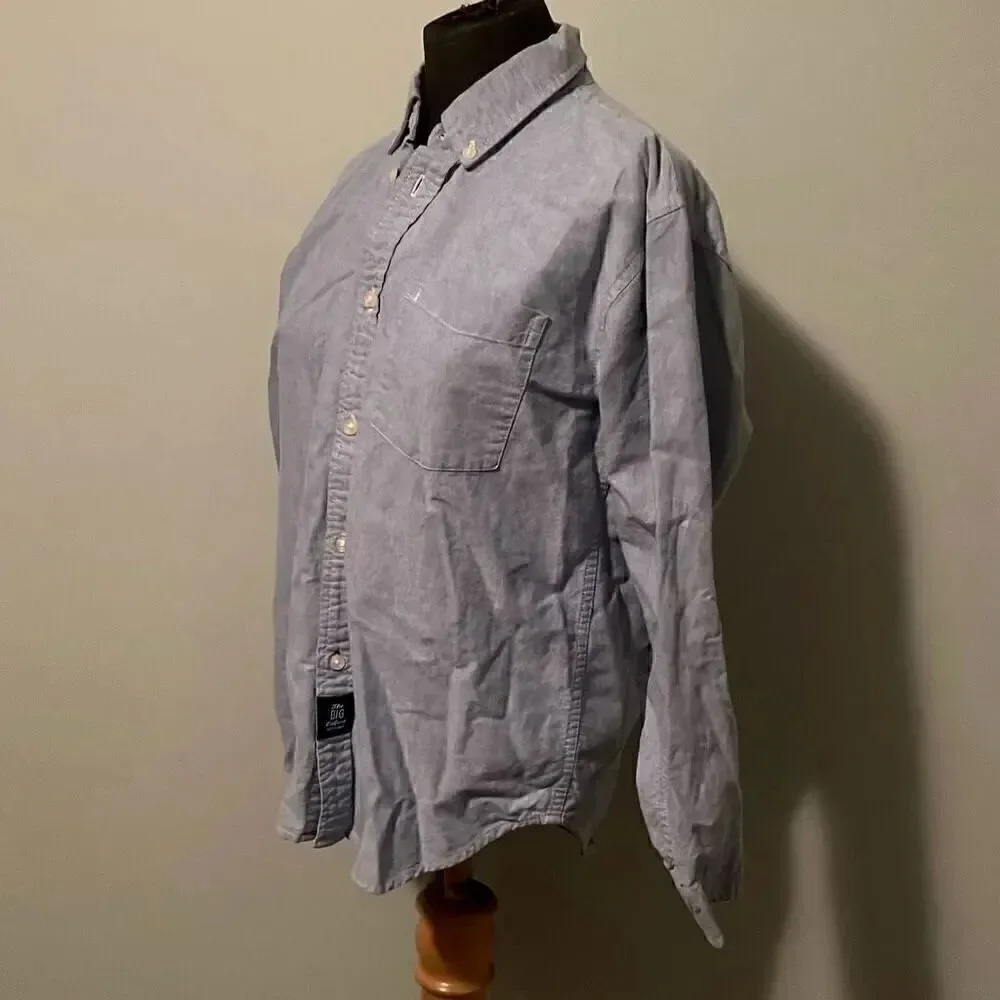 GAP Kid’s Blue Long Sleeve Authentic Oxford Button Down Shirt